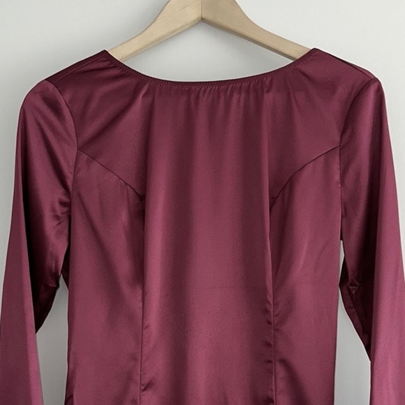 NWT MISTRESS ROCKS x HOUSE OF CB Gamble Dress Wine - Picture 5 of 12